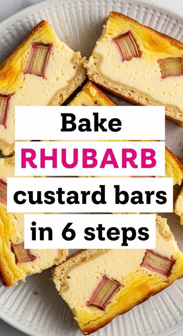 Bake Rhubarb Custard Bars In 6 Steps 6a017dc943fcb