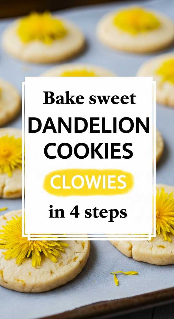 Bake Sweet Dandelion Flower Cookies In 4 Steps 69f47b48eb619