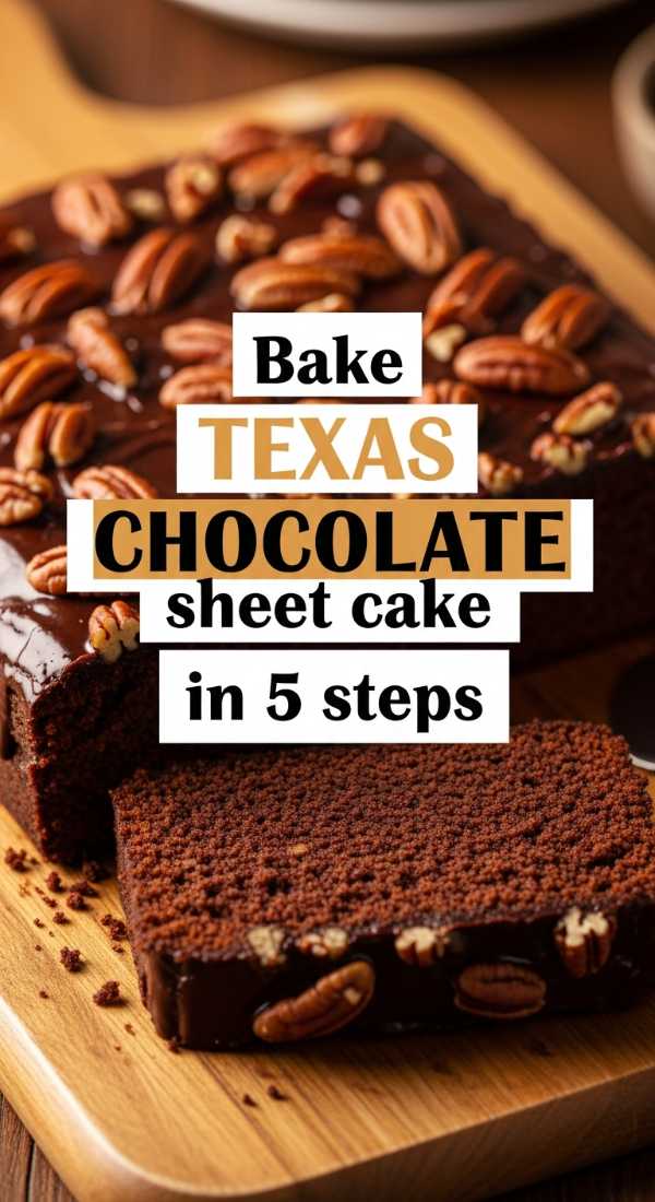 Bake Texas Chocolate Sheet Cake In 5 Steps 6a06c550647f3