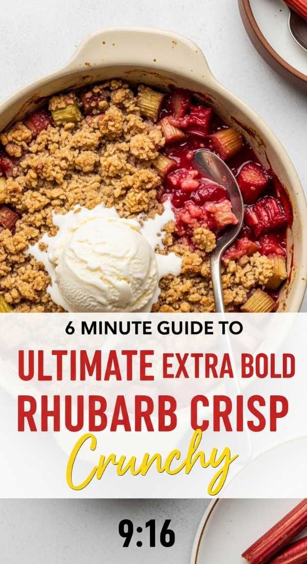 Beyond the Crumble: The Definitive Rhubarb Recipe Collection Bake The Ultimate Rhubarb Crisp In 6 Easy Minutes 6a00250e9da43