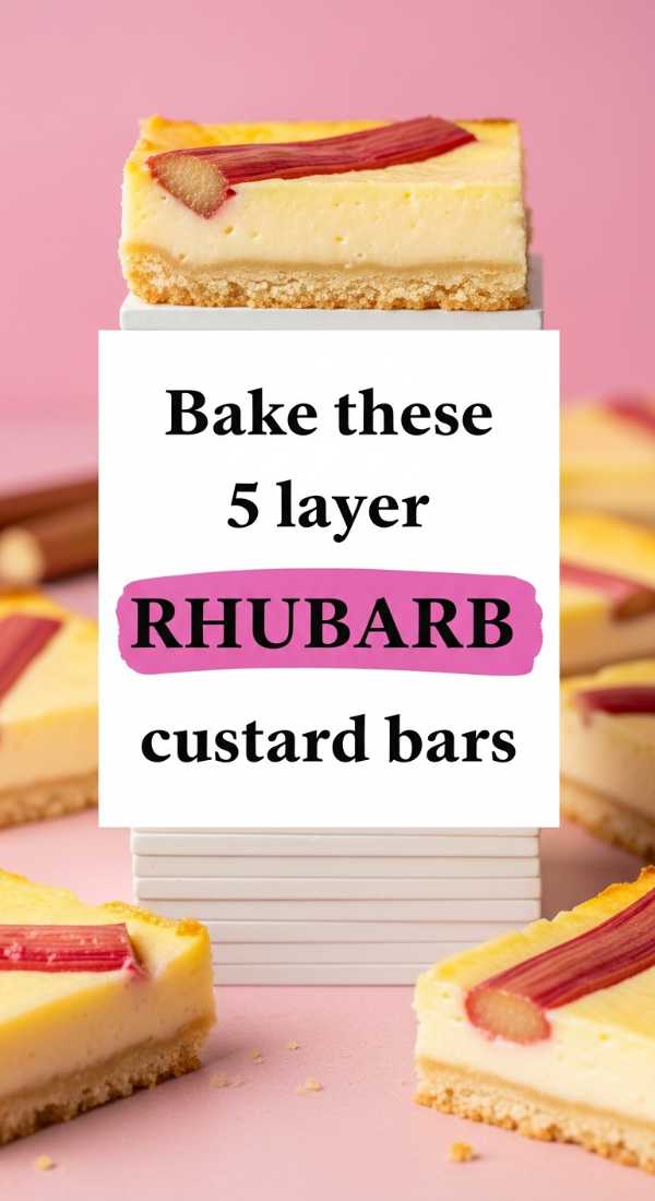 Bake These 5 Layer Rhubarb Custard Bars 69fc19120f81f