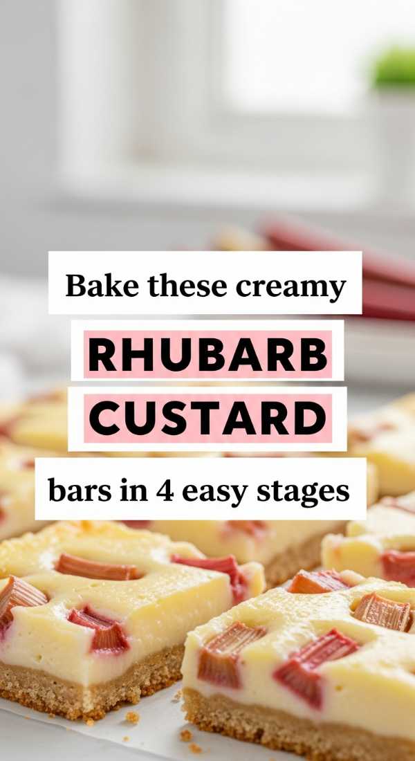 Bake These Creamy Rhubarb Custard Bars In 4 Easy Stages 69f47c7b9e1f0