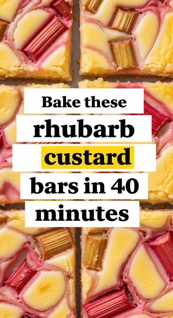 Bake These Rhubarb Custard Bars In 40 Minutes 69fd8cba35f4a