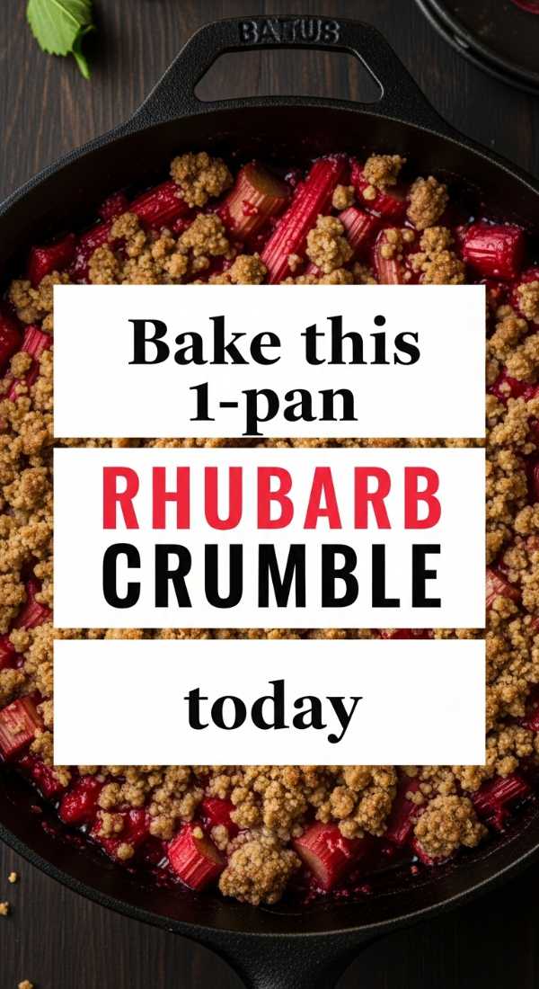 Tart, Sweet, and Totally Addictive: The Best Rhubarb Desserts Ever Bake This 1 Pan Rhubarb Crumble Today 69fd8a9551527