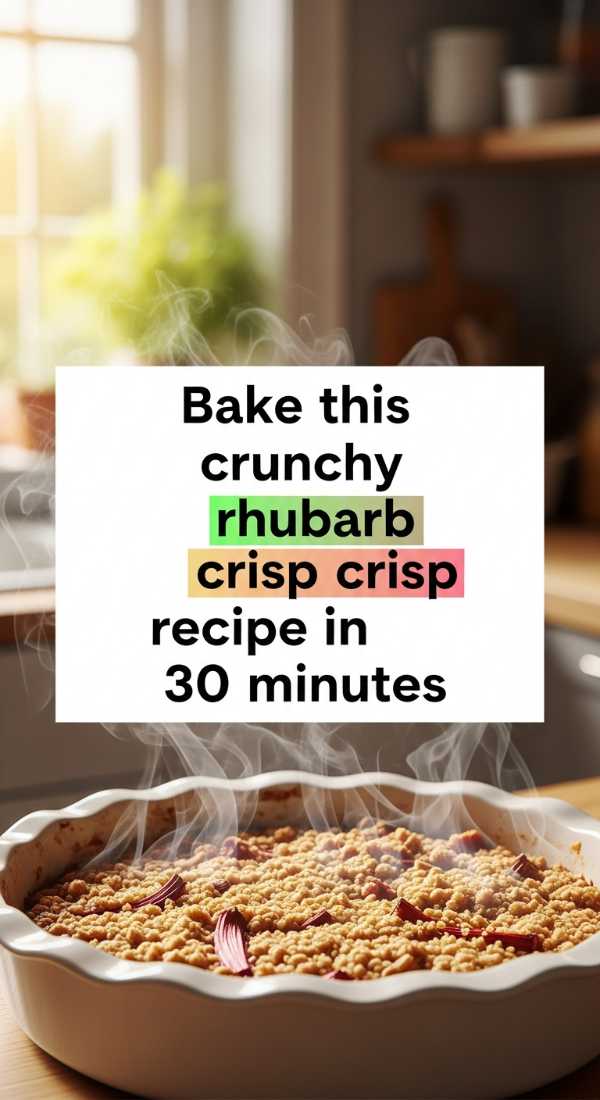 Bake This Crunchy Rhubarb Crisp Recipe In 30 Minutes 69fd8c97f365b
