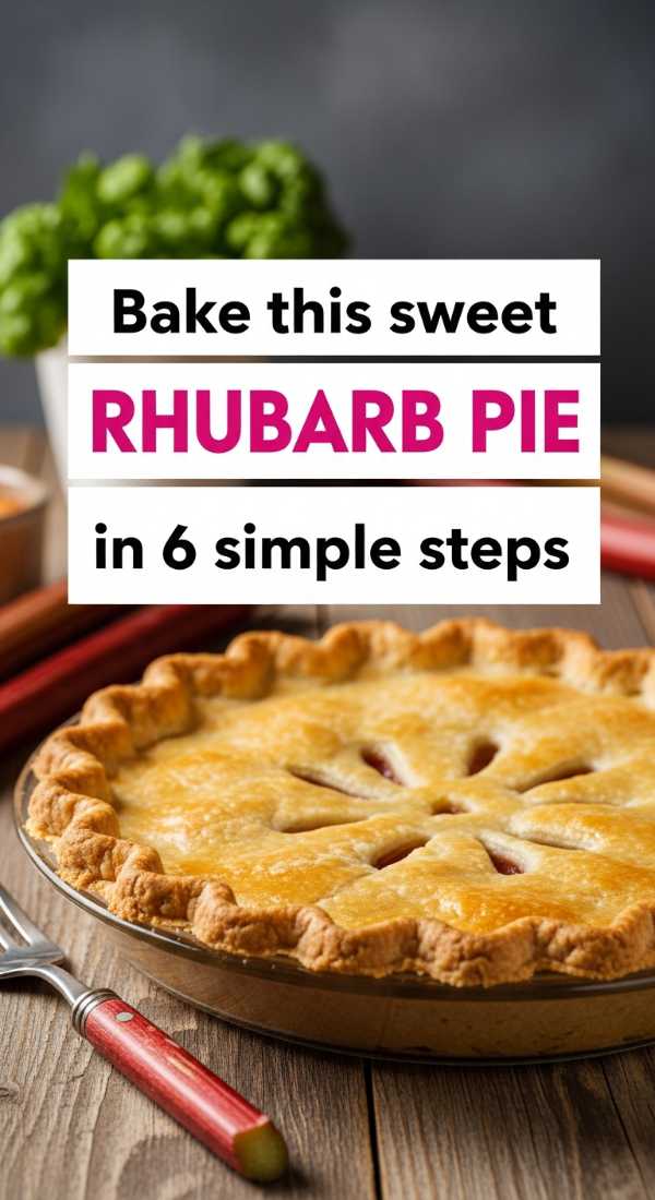 Bake This Sweet Rhubarb Pie In 6 Simple Steps 6a109f394c8a6