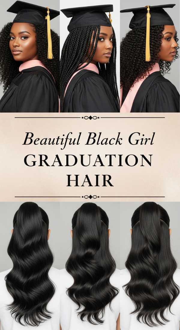 The Golden Tassel: Luxury Styling & Color Trends for the Modern Graduate Beautiful Black Girl Graduation Hair 6a08cce9e9028
