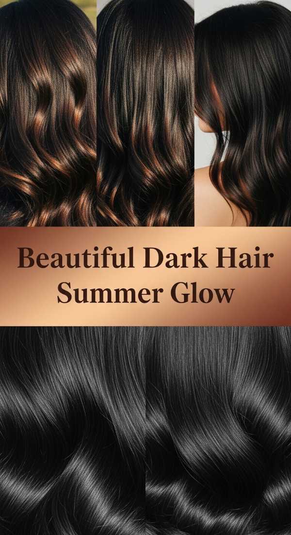 Beautiful Dark Hair Summer Glow 6a08cccf6dc47