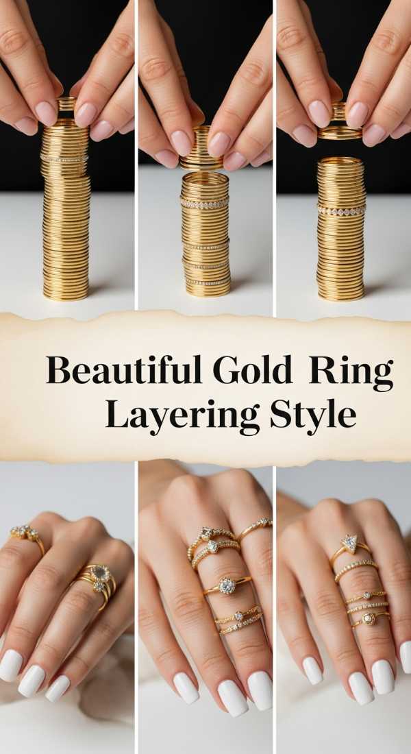 Beautiful Gold Ring Layering Style 69fdbc2cb97c8
