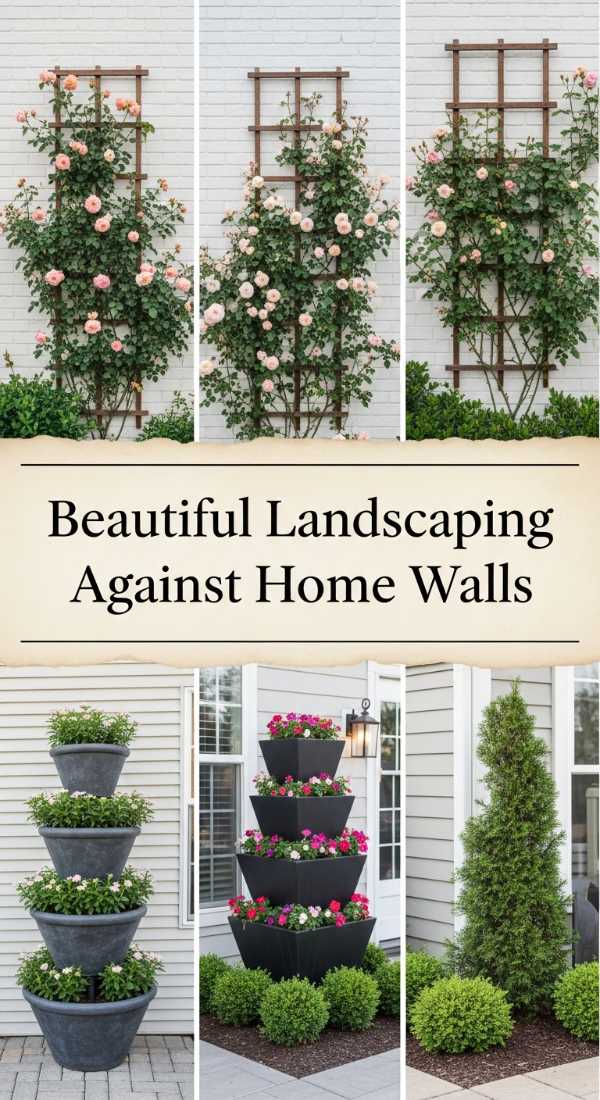 Beautiful Landscaping Against Home Walls 69ff473ca1c15