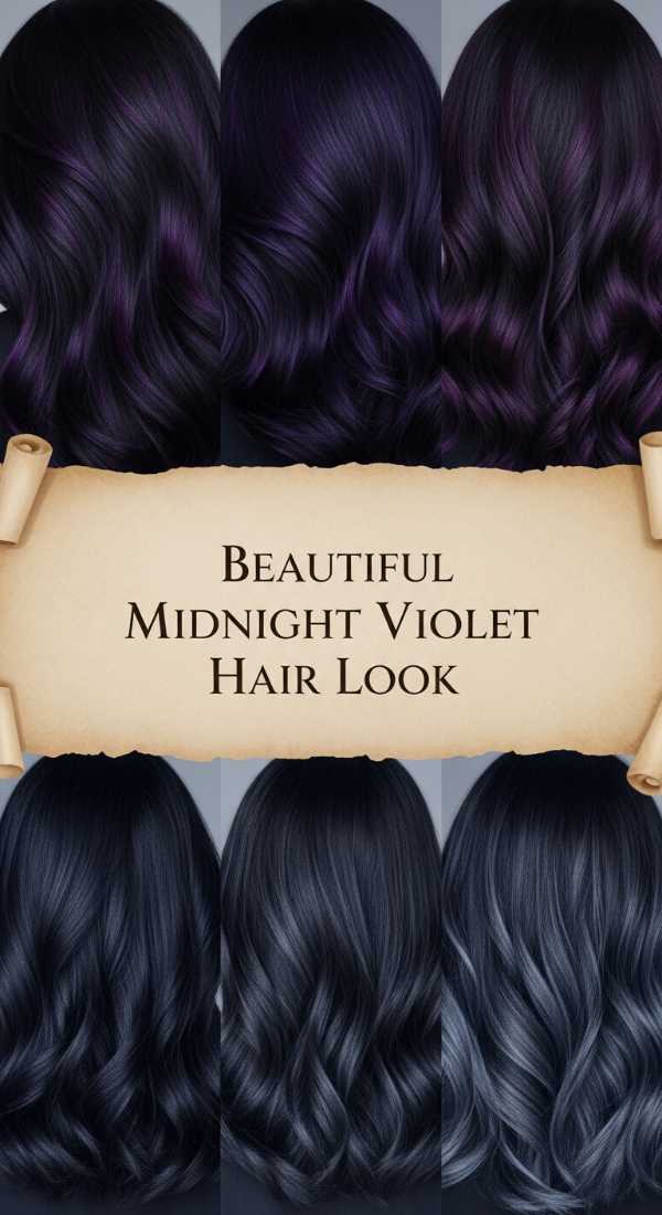 Beautiful Midnight Violet Hair Look 6a1426d057cfc