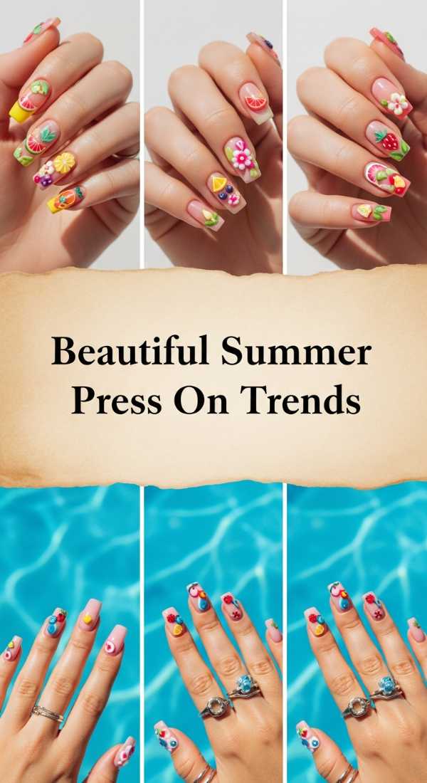 The Secret to a $100 Manicure in 10 Minutes: Luxury Press-On Essentials Beautiful Summer Press On Trends 6a1347e5c9ef2