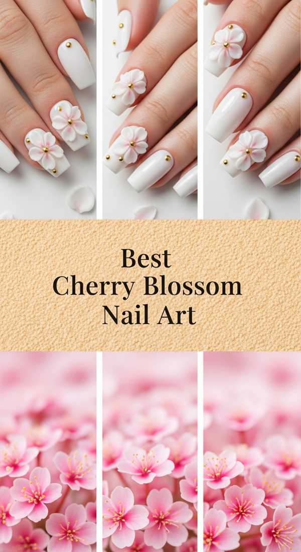 Best Cherry Blossom Nail Art 6a08aec71c44b