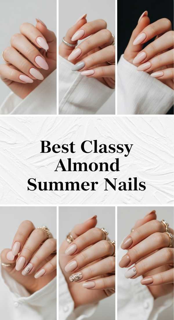 Best Classy Almond Summer Nails 6a006c62cdbb8