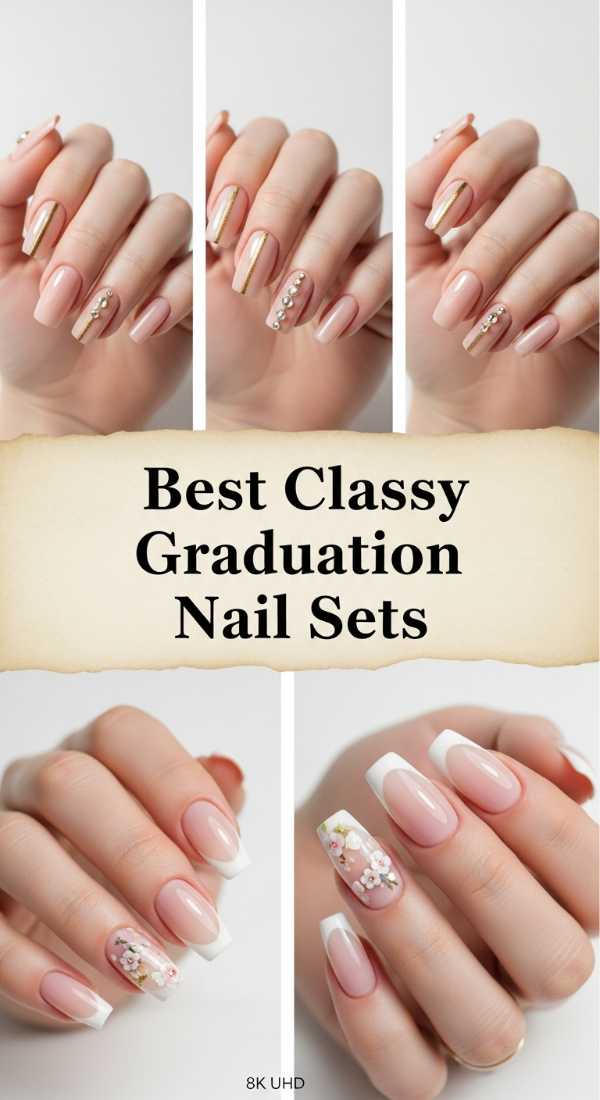 Best Classy Graduation Nail Sets 6a134f295e55c