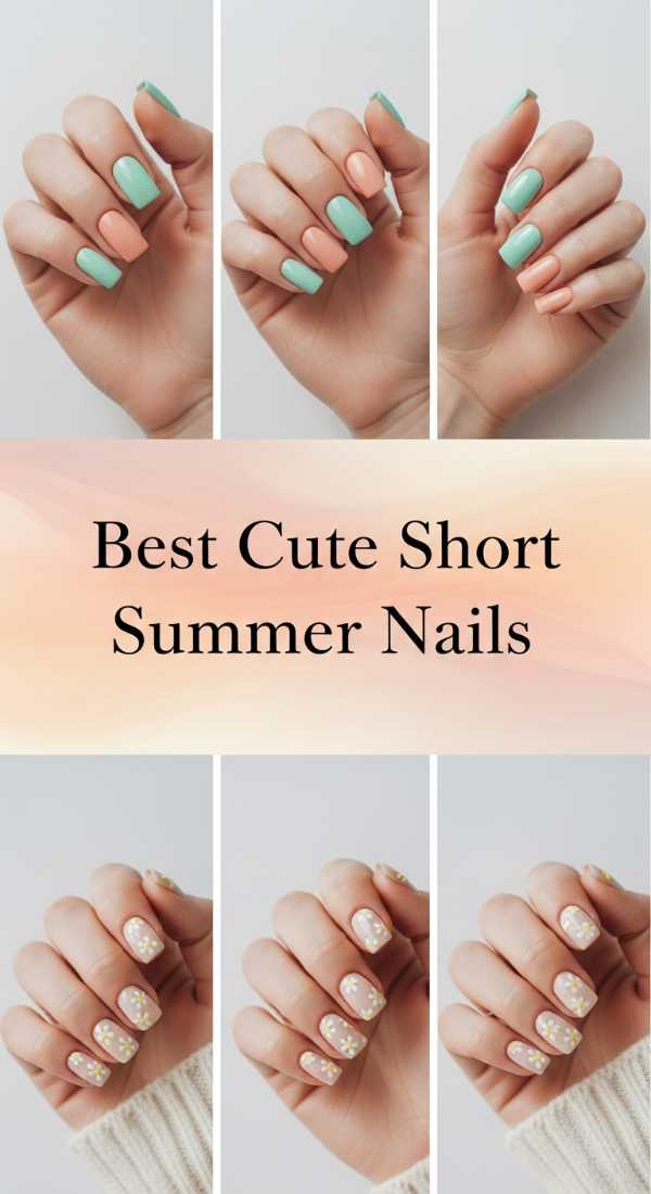 Best Cute Short Summer Nails 6a006b75865da