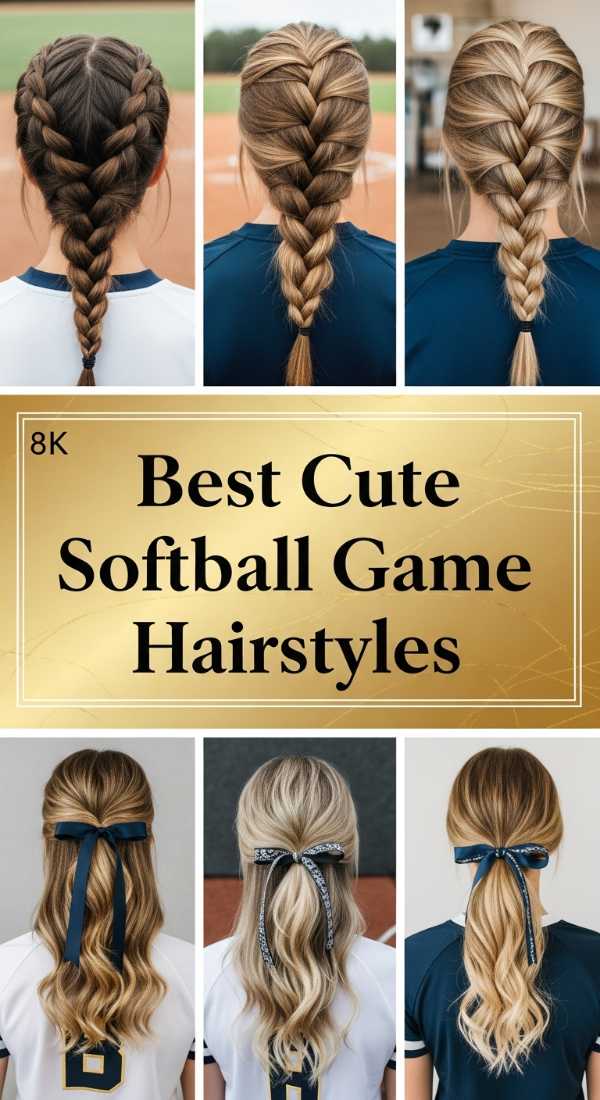 High-Gloss Glamour: A Curated Lookbook of Premium Hair Trends Best Cute Softball Game Hairstyles 6a08ce5b601d7