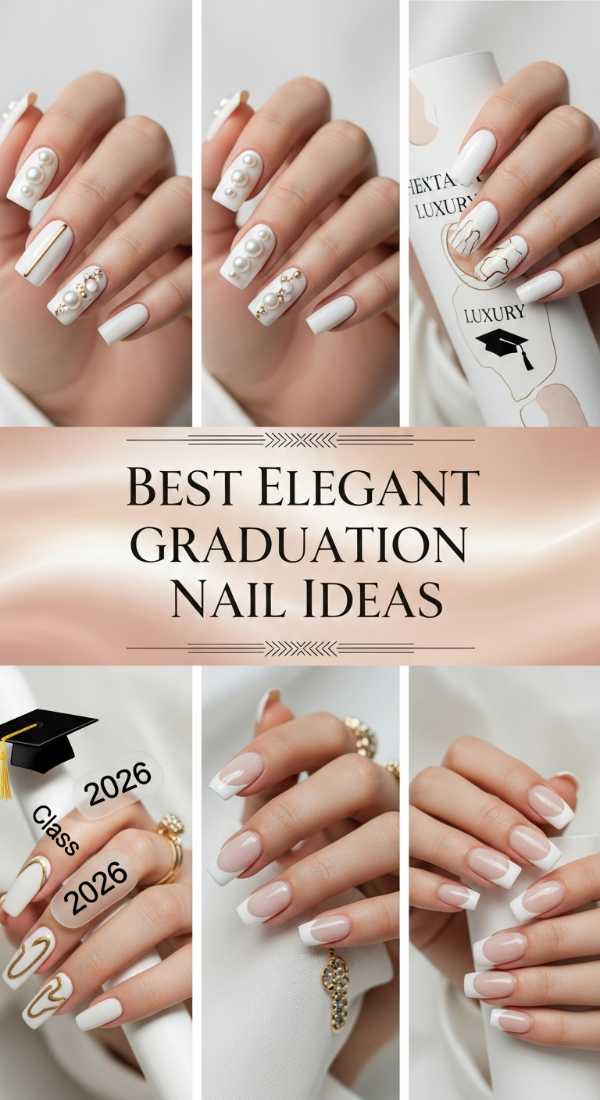 Best Elegant Graduation Nail Ideas 6a134e31d55b0