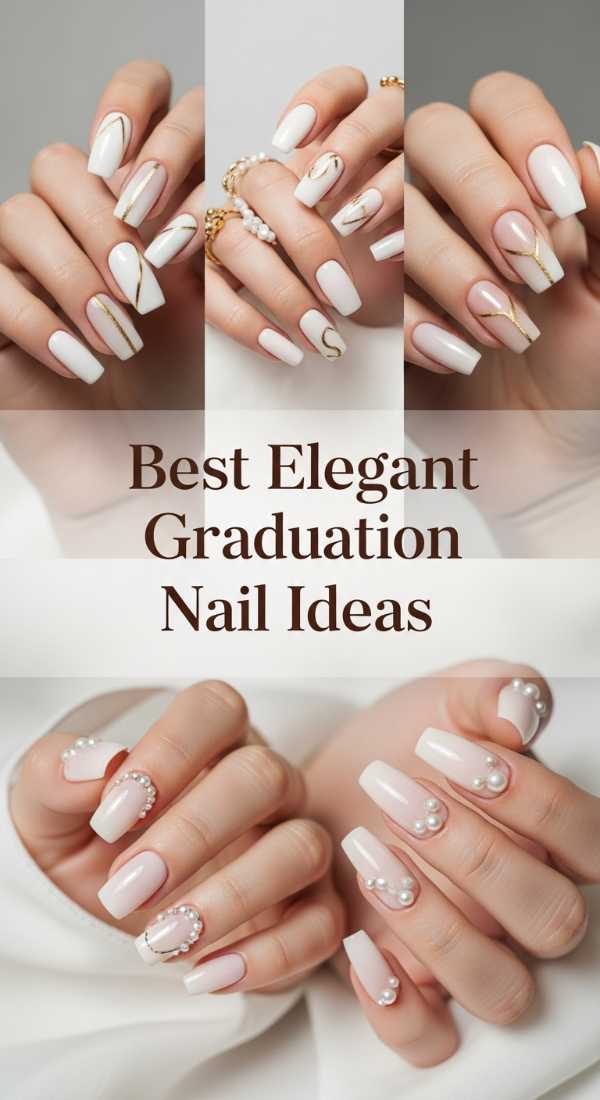 Best Elegant Graduation Nail Ideas 6a134e3946cb4