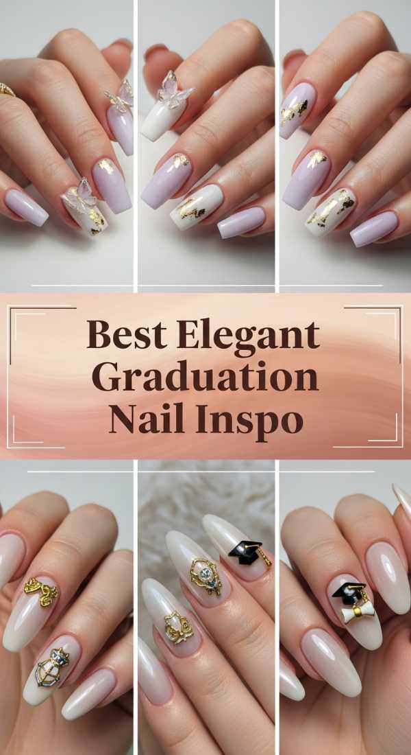 Gilded Glamour: High-End Nail Trends for Your Next Big Event Best Elegant Graduation Nail Inspo 6a1343dcdf5c3