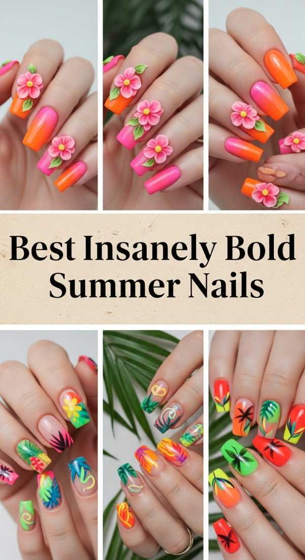 Best Insanely Bold Summer Nails 6a13421d5c3c7