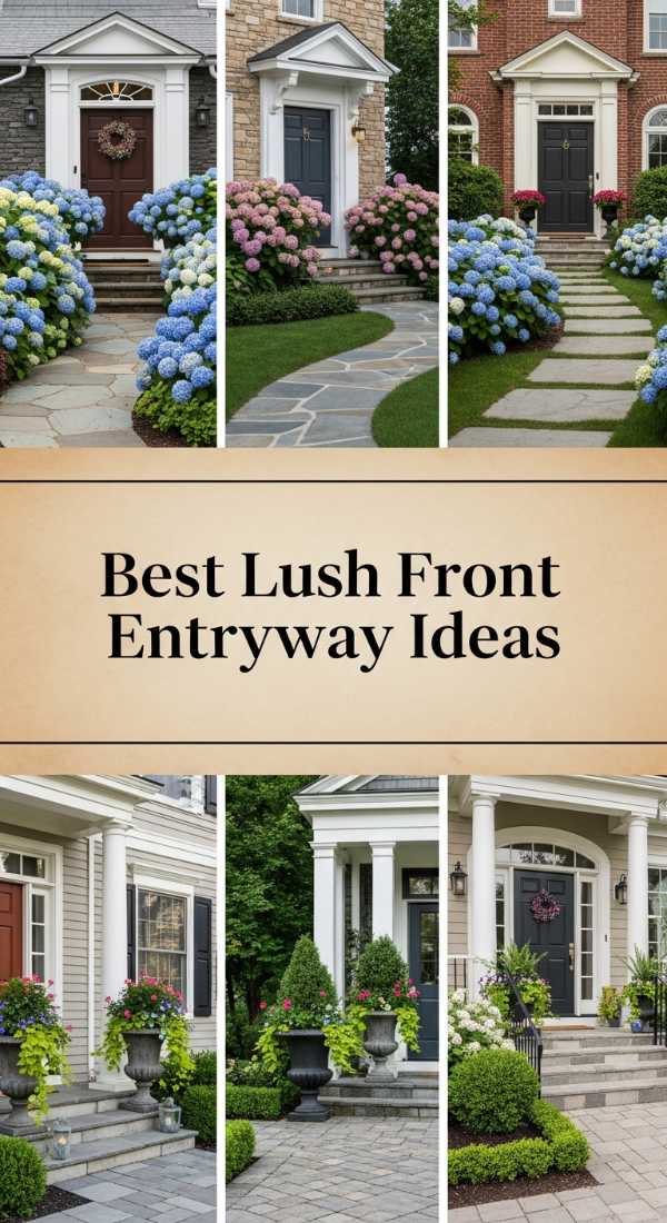 Best Lush Front Entryway Ideas 69ff475b68957