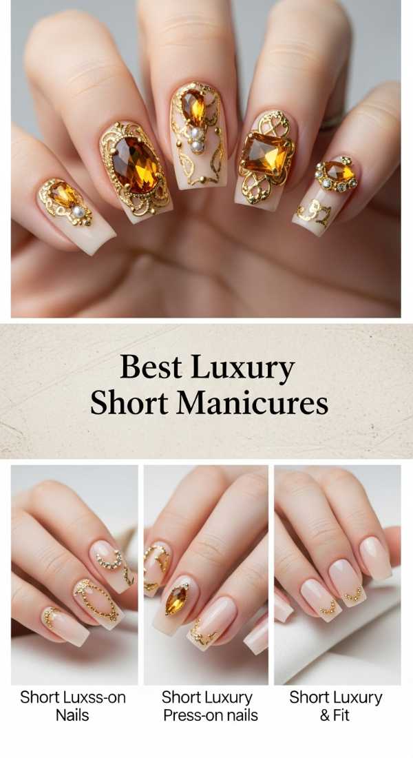 Best Luxury Short Manicures 6a085b6012944