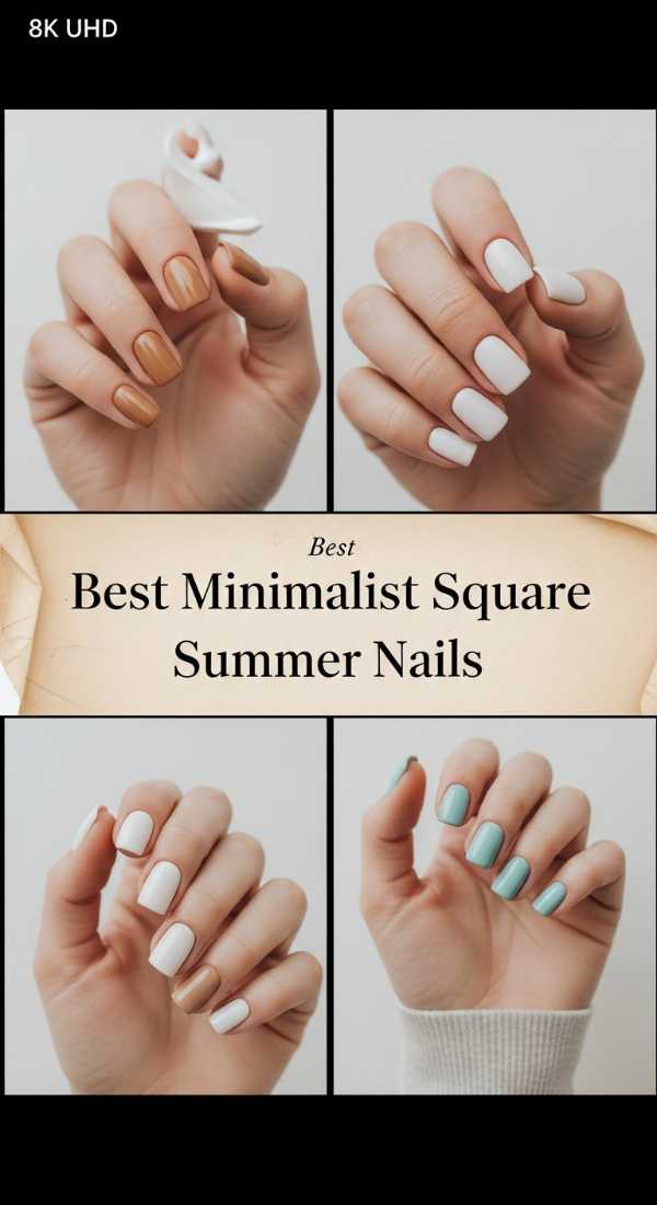 Best Minimalist Square Summer Nails 6a006c7438932