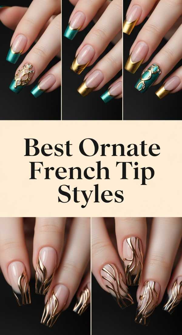 Best Ornate French Tip Styles 6a0859bf57fb7
