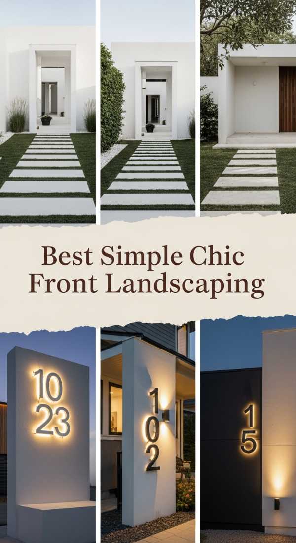 Best Simple Chic Front Landscaping 69ff47557e137