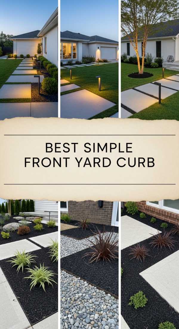 Best Simple Front Yard Curb 69ff473bb6abe
