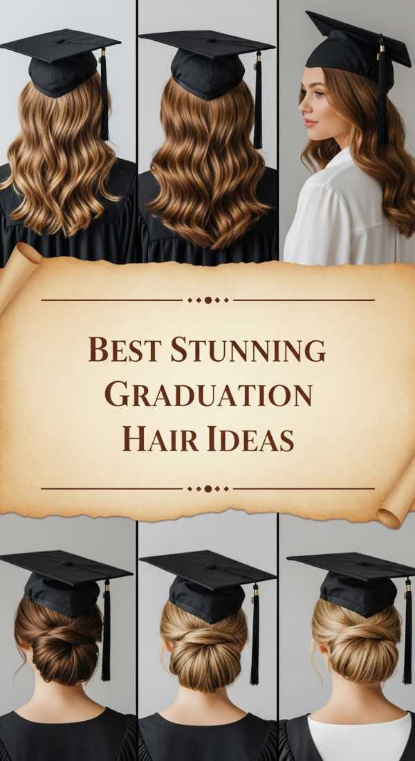 From Graduation Stage to Golden Hour: The Season's Hottest Hair Trends Best Stunning Graduation Hair Ideas 6a08d45523c8e