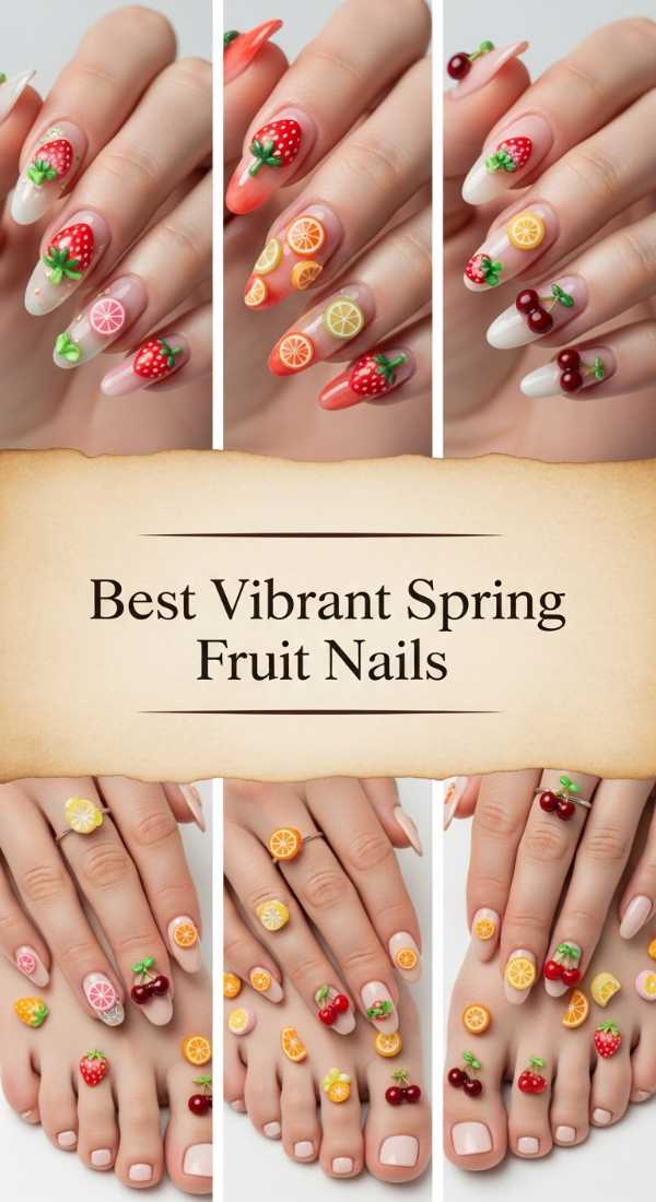 Best Vibrant Spring Fruit Nails 69ff6db91c1bc