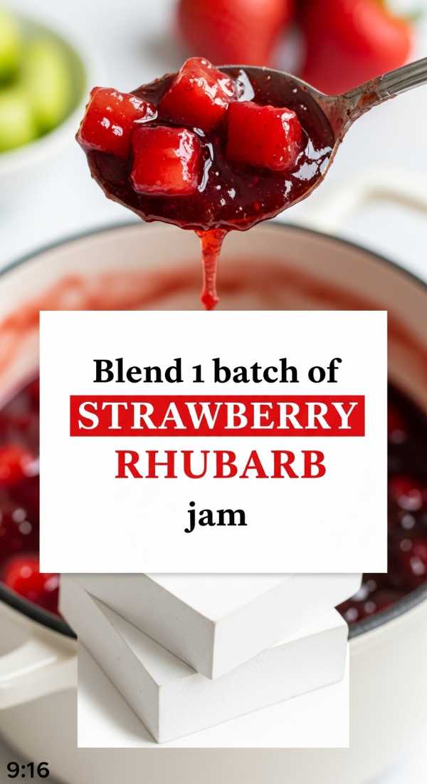 Blend 1 Batch Of Strawberry Rhubarb Jam 6a0170a6336c4