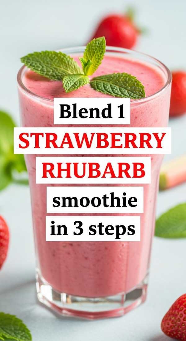 Blend 1 Strawberry Rhubarb Smoothie In 3 Steps 69f5accea6eb3
