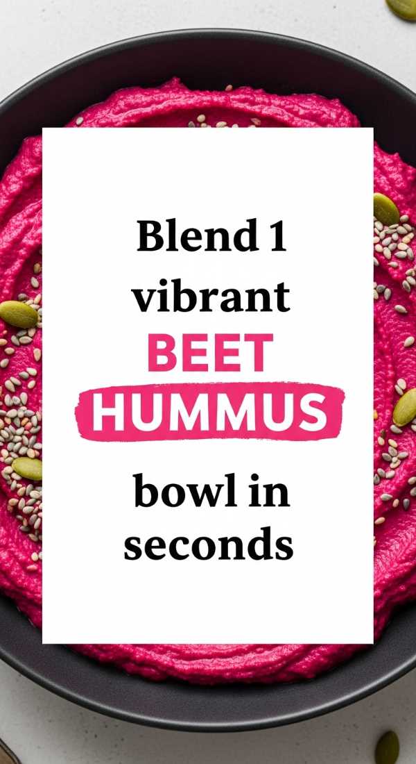 Blend 1 Vibrant Beet Hummus Bowl In Seconds 6a00105060584