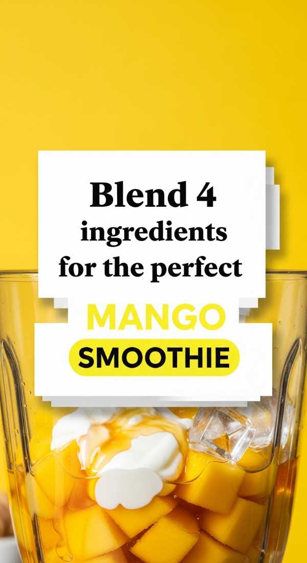 Blend 4 Ingredients For The Perfect Mango Smoothie 69f47a0c569ac