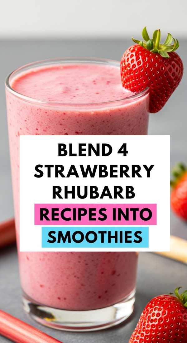 Blend 4 Strawberry Rhubarb Recipes Into Smoothies 69f4426651841
