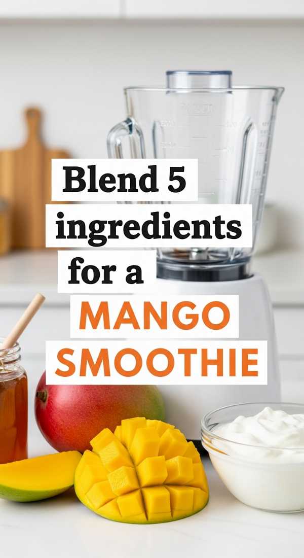 Blend 5 Ingredients For A Mango Smoothie 69fc174d7d273