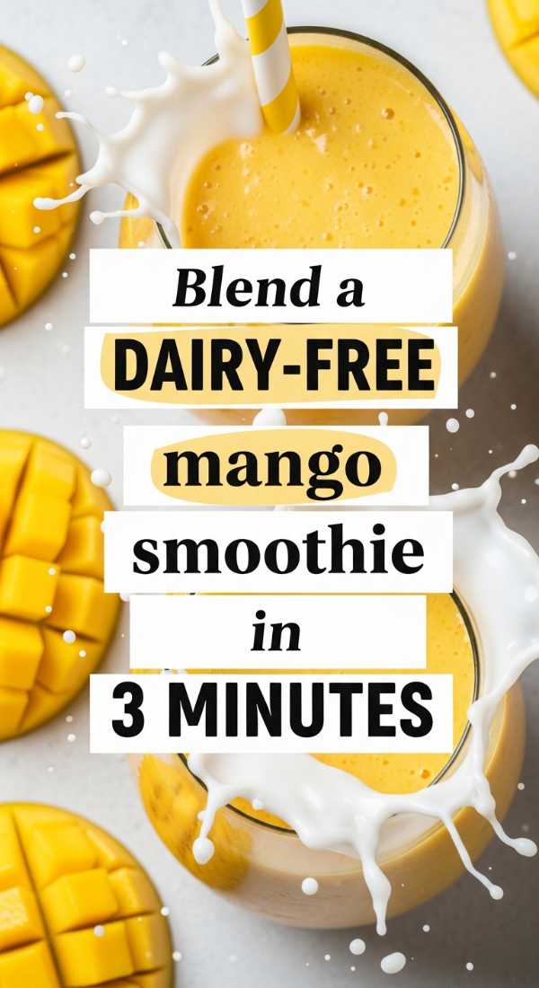 Blend A Dairy Free Mango Smoothie In 3 Minutes 69f47c69615c5
