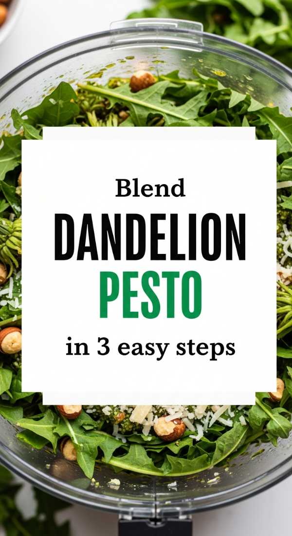 Blend Dandelion Pesto In 3 Easy Steps 69fd88b5aab86