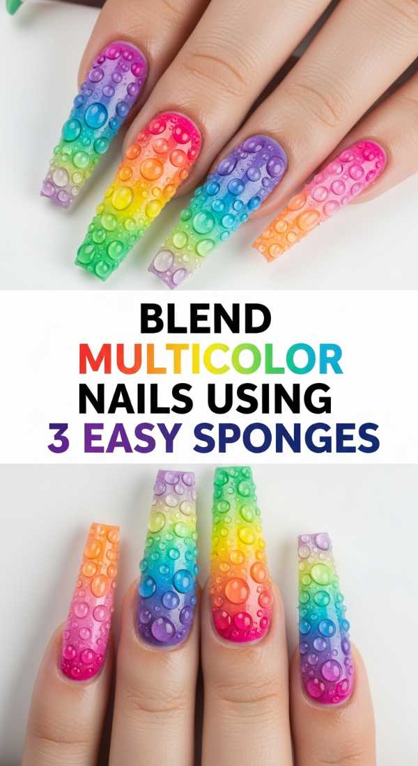Blend Multicolor Nails Using 3 Easy Sponges 6a0f1126c68e8