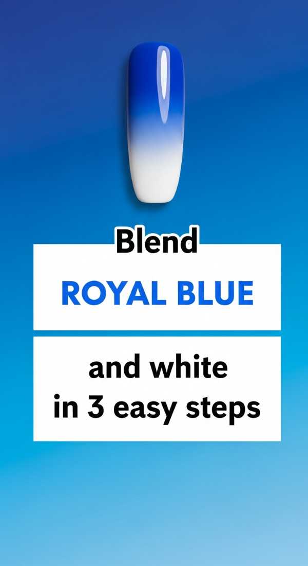 Blend Royal Blue And White In 3 Easy Steps 69f4c1141b5aa