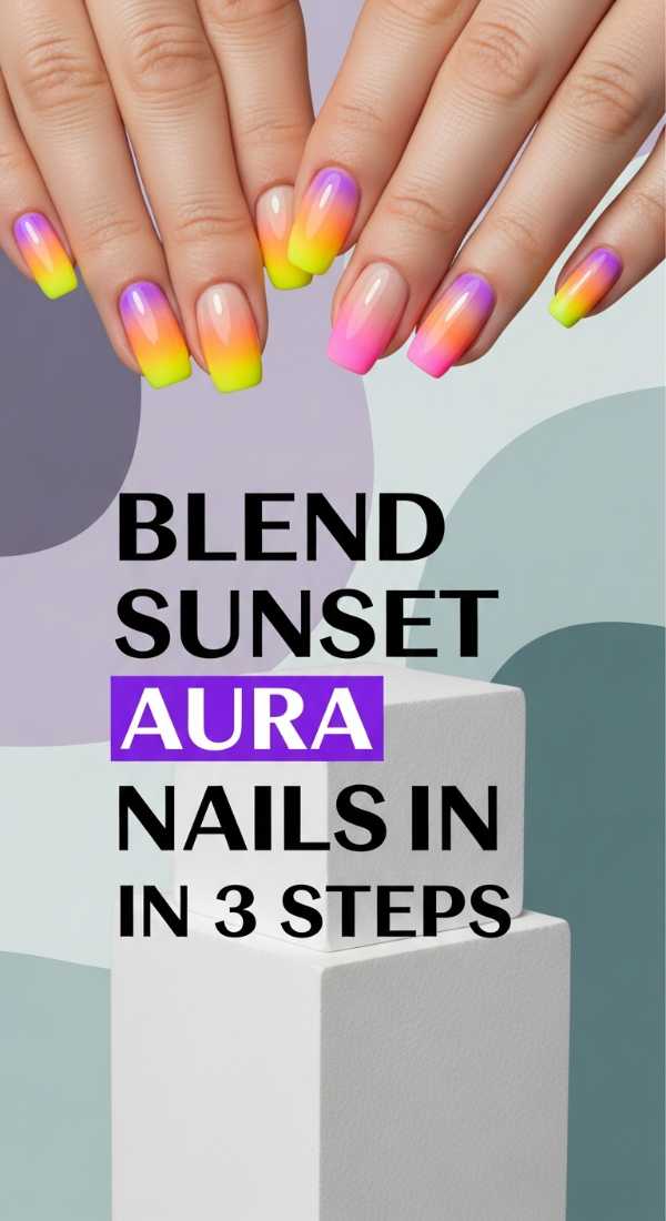 Blend Sunset Aura Nails In 3 Steps 6a05a12831693