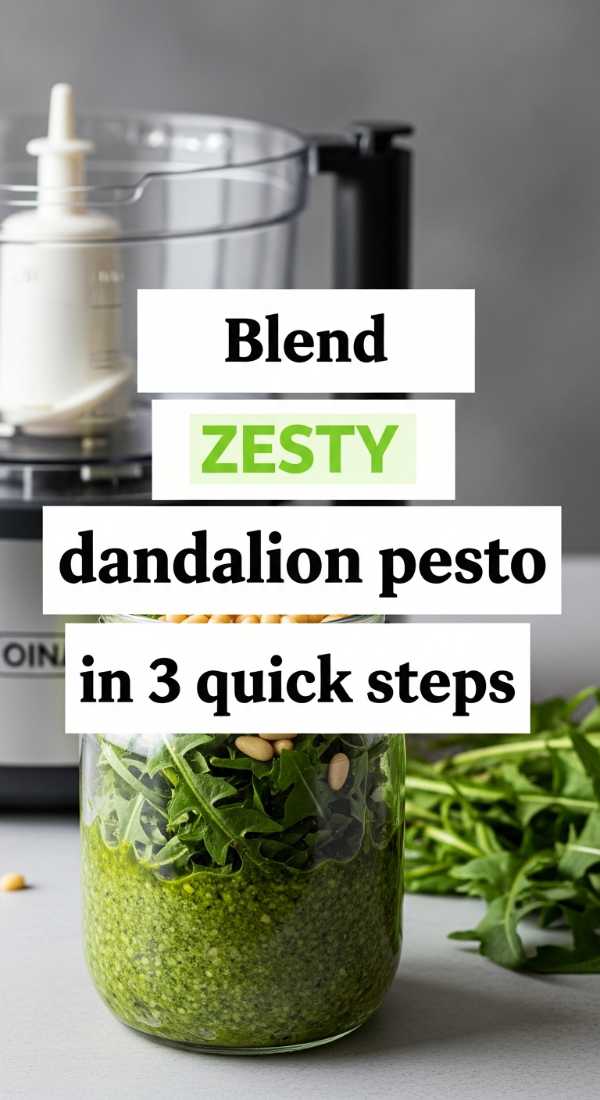 Blend Zesty Dandelion Pesto In 3 Quick Steps 69fd88aff26e9