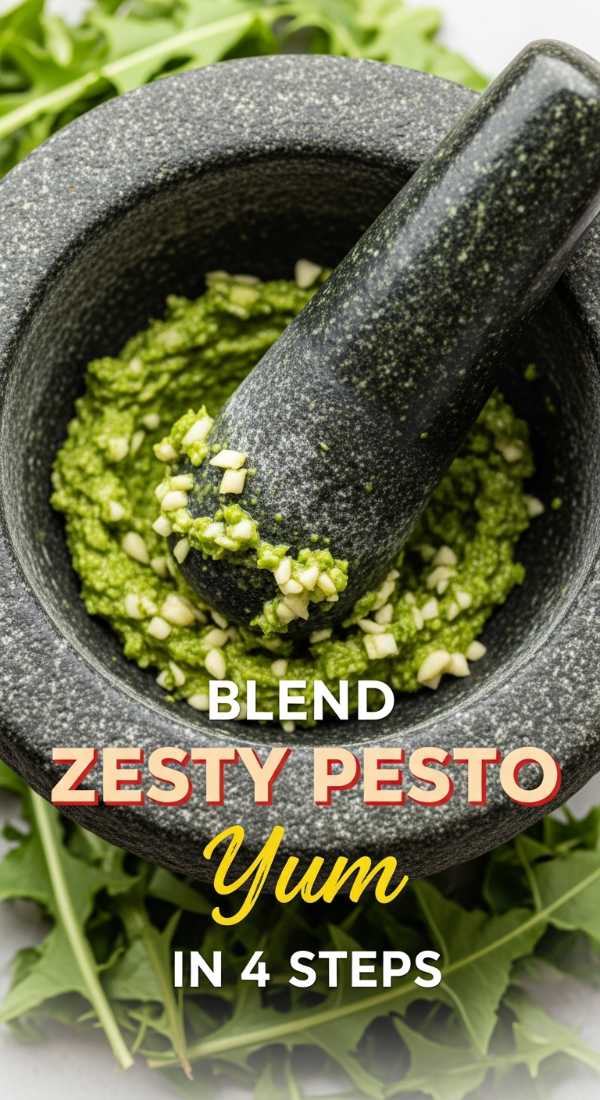 Blend Zesty Dandelion Pesto In 4 Easy Motions 69f5d74b333cb