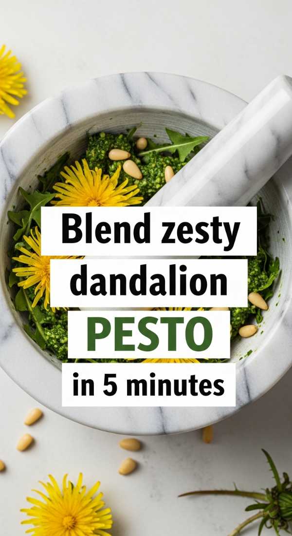 Blend Zesty Dandelion Pesto In 5 Minutes 69f59f88c445b