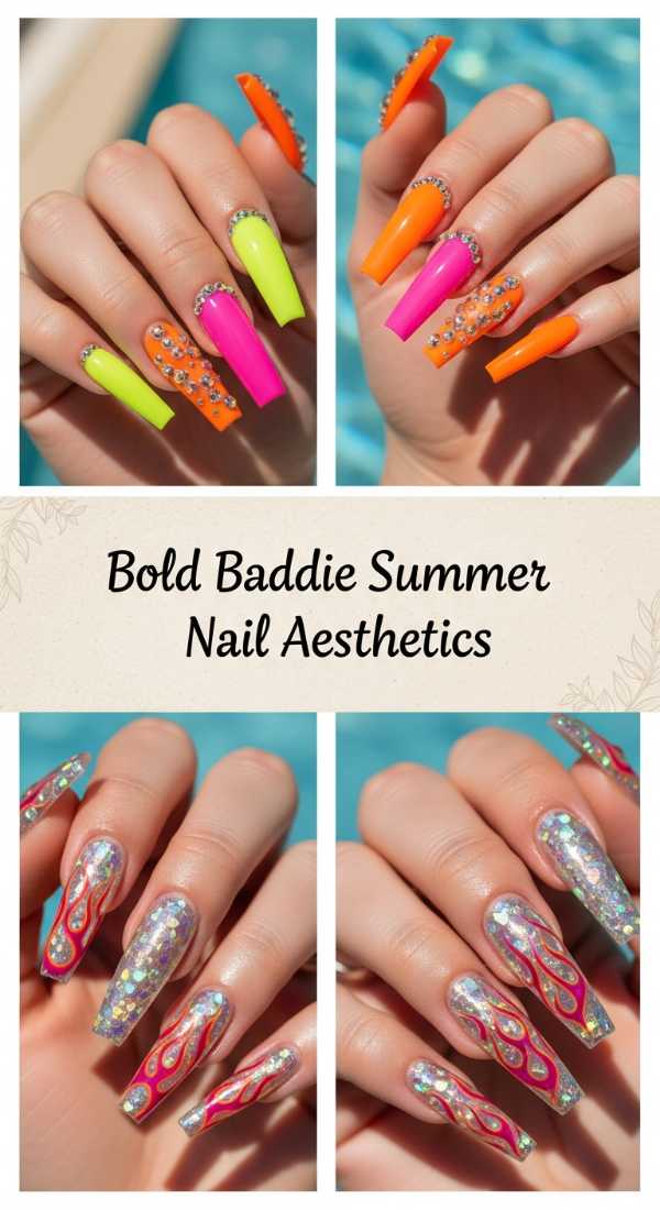The Ultimate Guide to 2026 Summer Manicures: Colors, Shapes, and Art Bold Baddie Summer Nail Aesthetics 6a006b7f09020