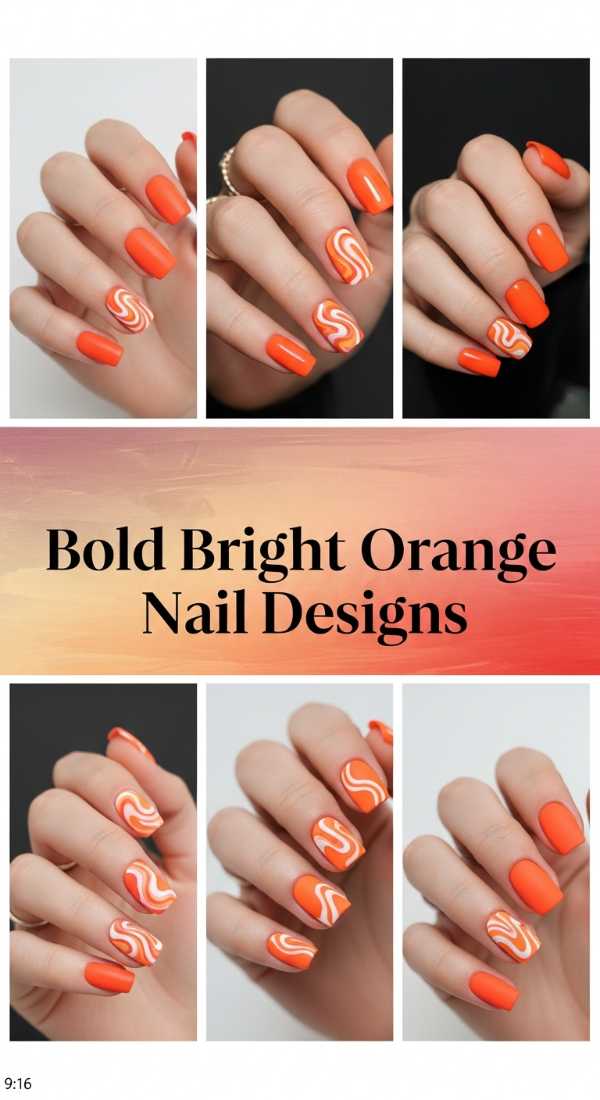 Bold Bright Orange Nail Designs 6a006c731ac6a