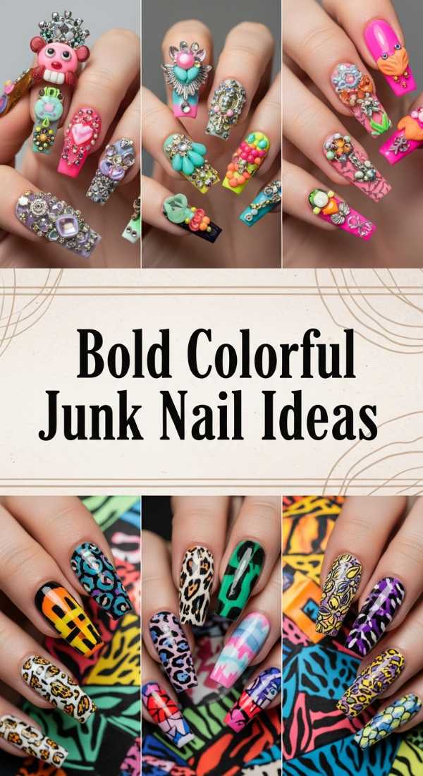 Bold Colorful Junk Nail Ideas 6a08aff44924d
